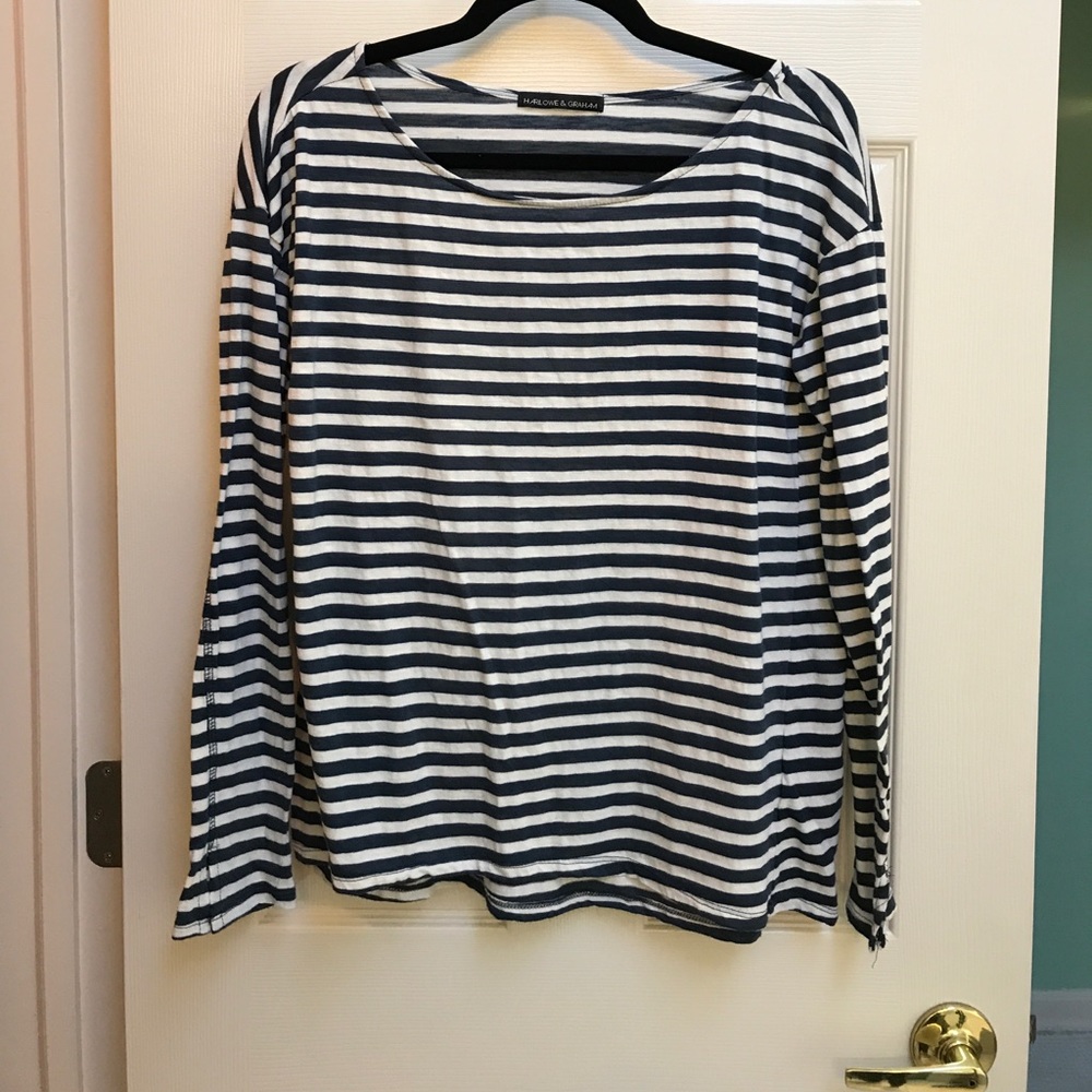 Striped loose top