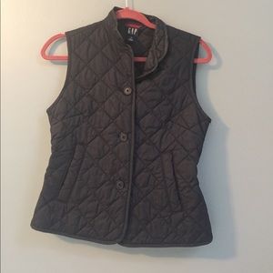 Black gap down vest
