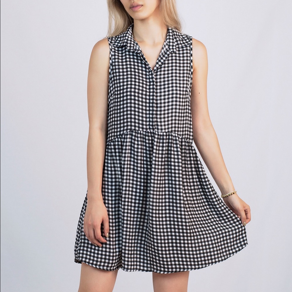 Pixie + Diamond Gingham Shirtdress