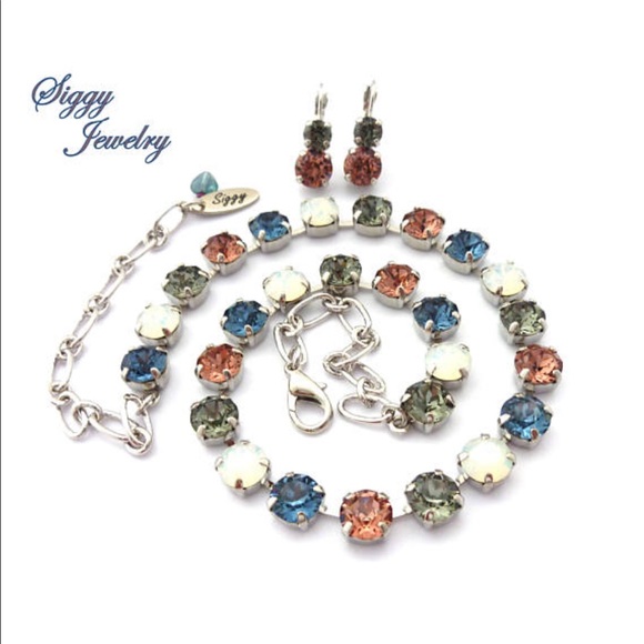 Denim Days 8mm Swarovski Crystal Necklace - Picture 4 of 5