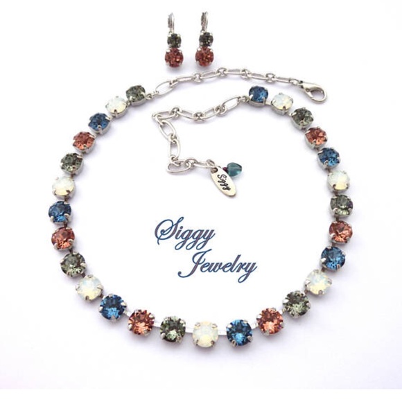 Denim Days 8mm Swarovski Crystal Necklace - Picture 5 of 5