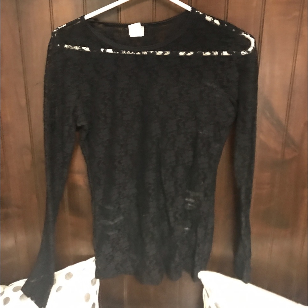 Black lace top