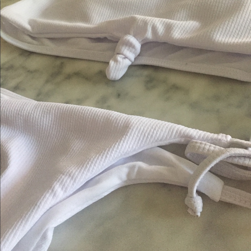 • White Tie-Up Bikini • - Picture 8 of 8