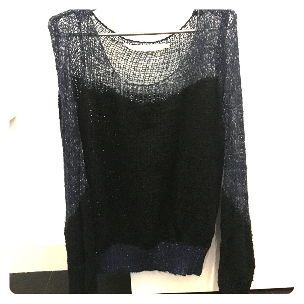 Light sweater blue/silver and black