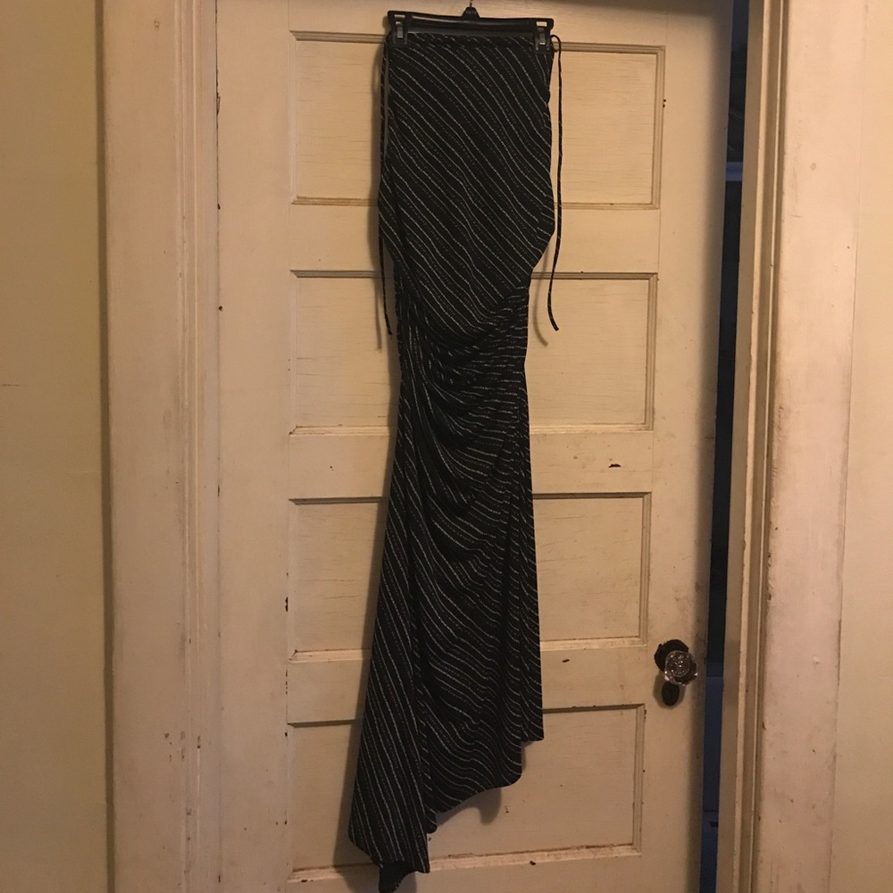 Max Studio Halter, Asymmetrical Dress