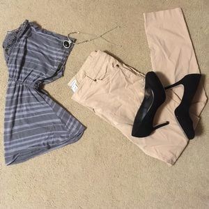 Mossimo striped a line tee