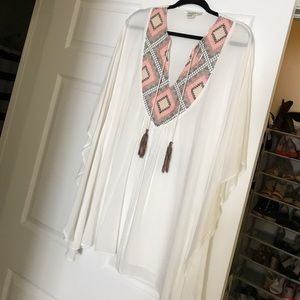 GABRIELLE ROCHA BIKINI COVER UP, FLUTTER SLEEVE!