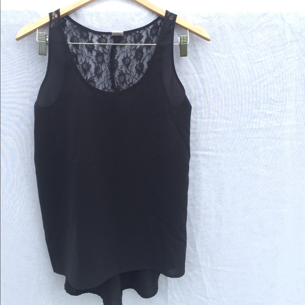 Black tank top