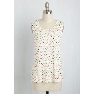 ModCloth All For A Good Cosmopolitan Tank - Ivory