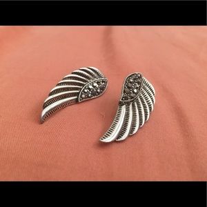 Wing gemstone earrings