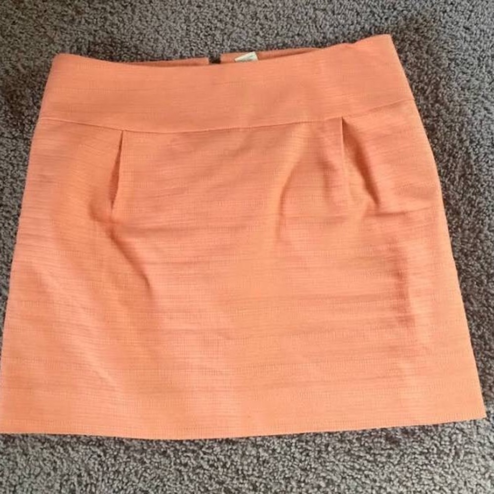 J crew peach skirt EUC