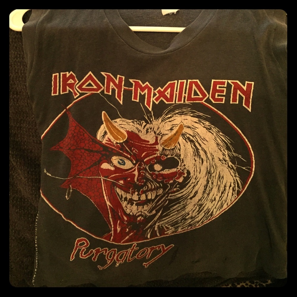 RARE Iron Maiden half-shirt Purgatory Vintage!!