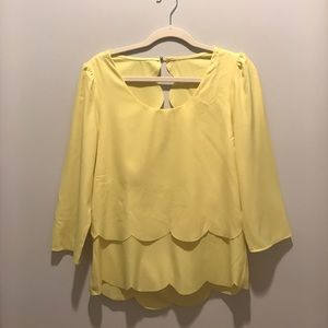 Adorable Yellow Boutique Top!