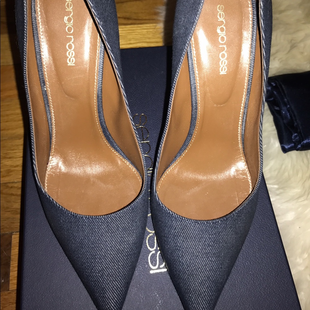Sergio Rossi Denim Pumps