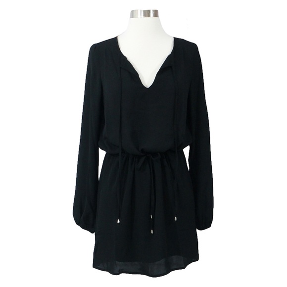 ⚡️⚡️CLEARANCE Black Long Sleeve Blouson Dress - Picture 5 of 7