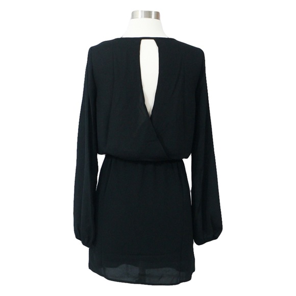 ⚡️⚡️CLEARANCE Black Long Sleeve Blouson Dress - Picture 7 of 7