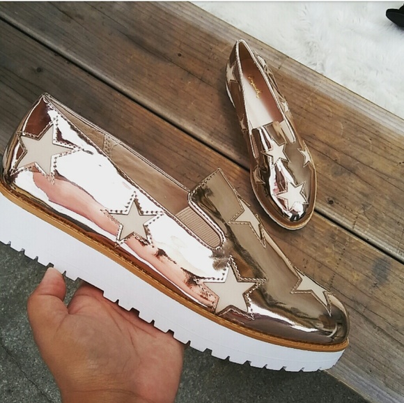 //The Amber// Rose gold star platform Sneaker - Picture 3 of 6