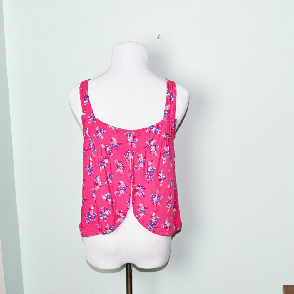 Hollister Pink Floral Print Flowy Blouse - Picture 2 of 2