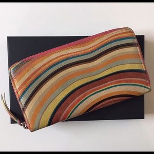 Paul Smith Italian Leather Wave Wallet