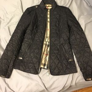 Burberry quilted zip jacket