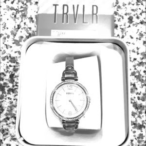 Silver Fossil watch