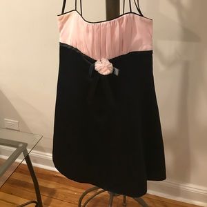 Black and pink dress