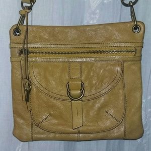 NWOT Fossil Leather Crossbody Bag