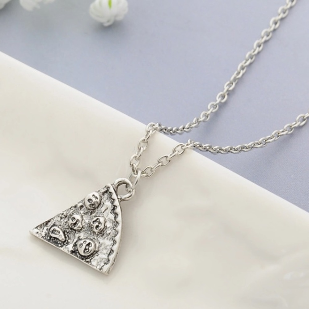 6pcs Pizza Pendant Necklaces Friendship Necklace - Picture 5 of 6