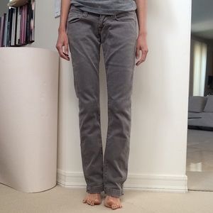 Fornarina Grey Low-waist Jeans