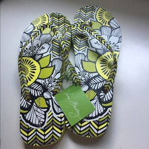 NWT Vera Bradley Citron Flip Flops