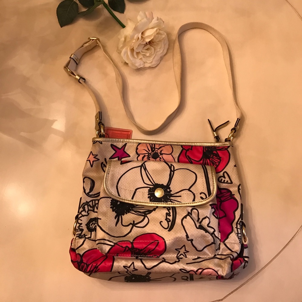 Coach Floral Print Purse