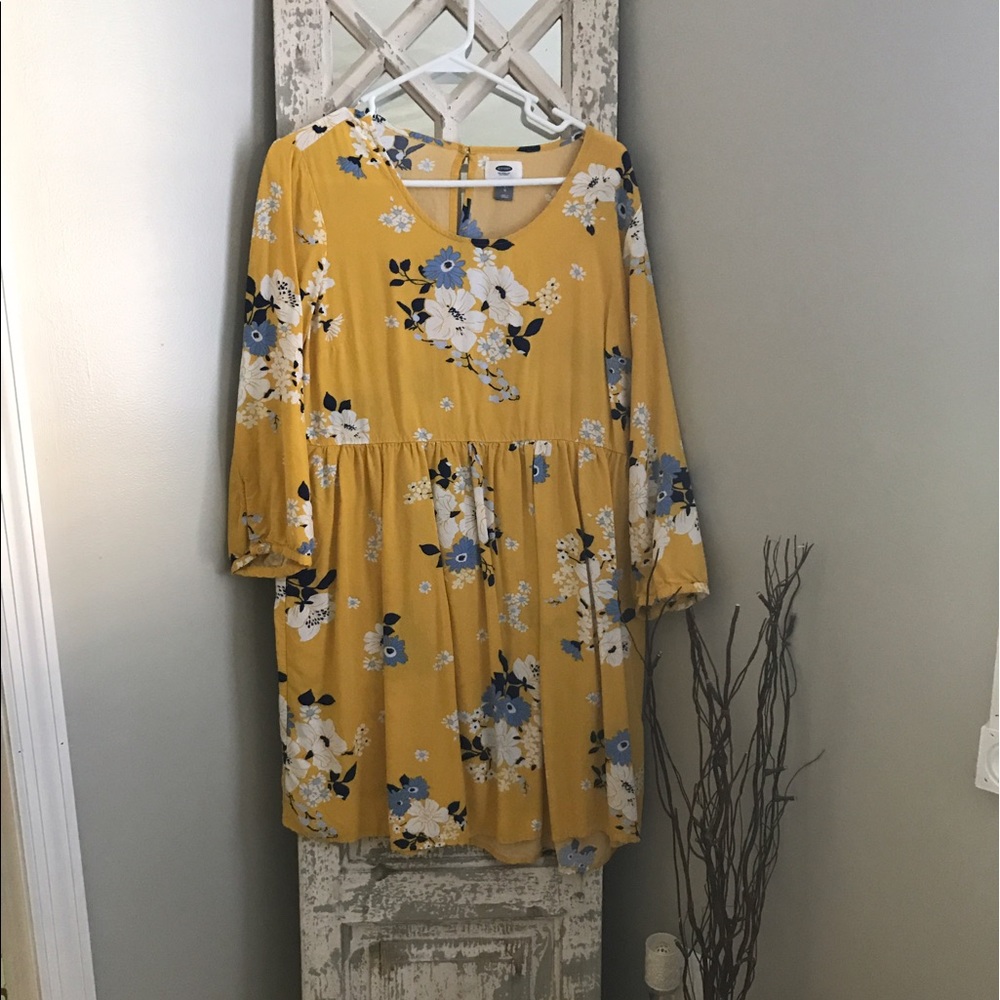 Yellow Floral Dress