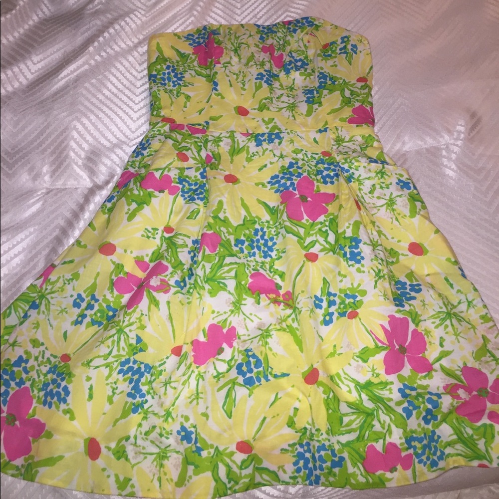 LILLY PULITZER STRAPLESS DRESS