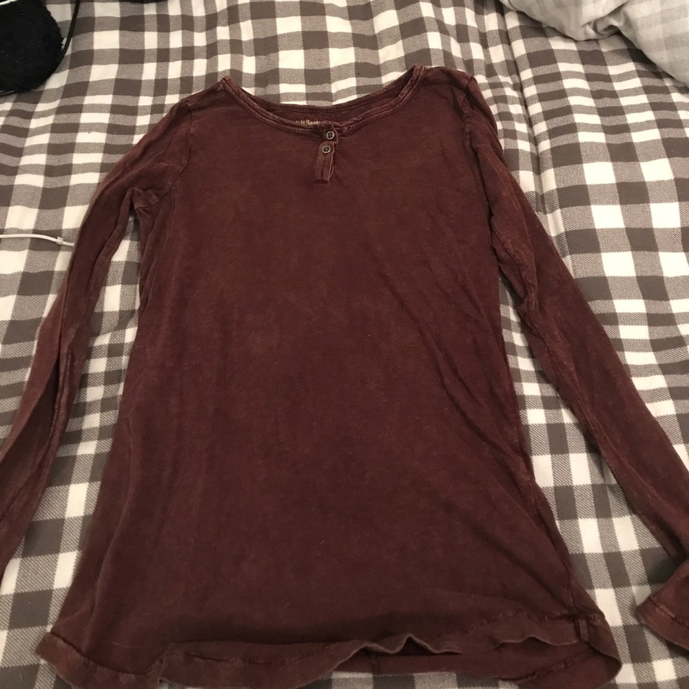 BASS Burgundy long sleeve XS