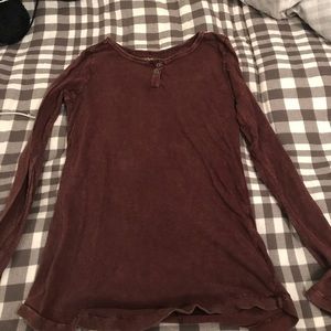 BASS Burgundy long sleeve XS