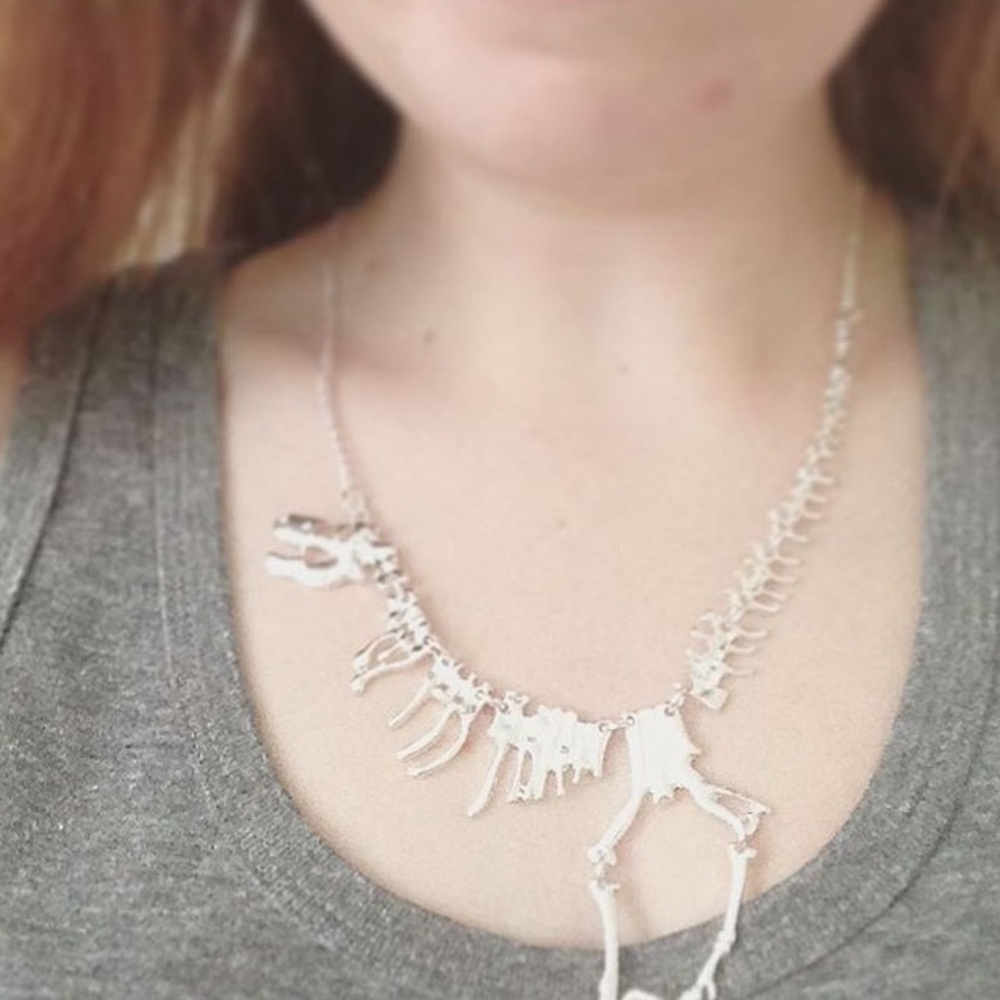 T. rex wrap necklace