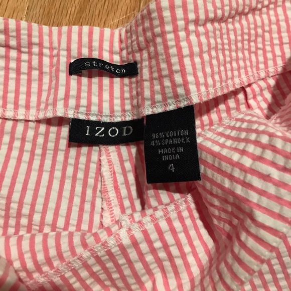 PERFECT SUMMER PANT• pink&white stripe sear sucker - Picture 4 of 5