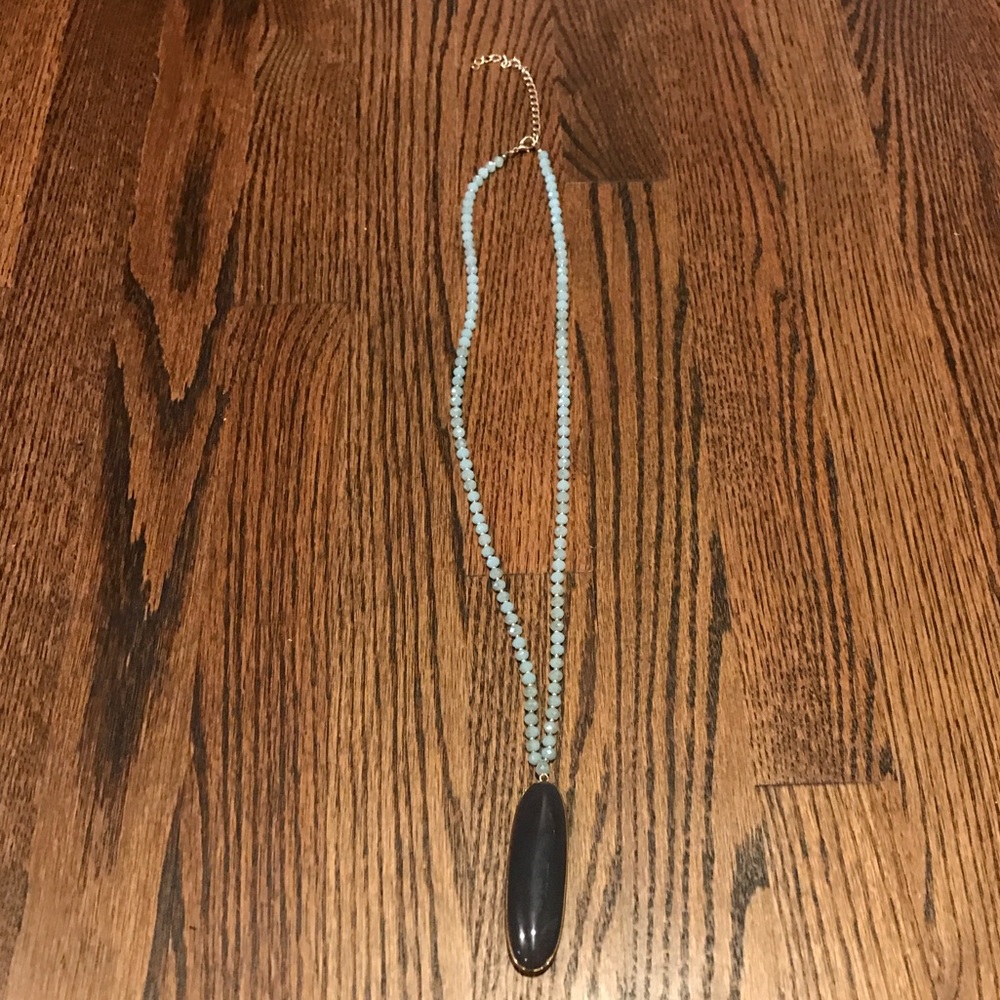 Beautiful Long Beaded Pendant Necklace