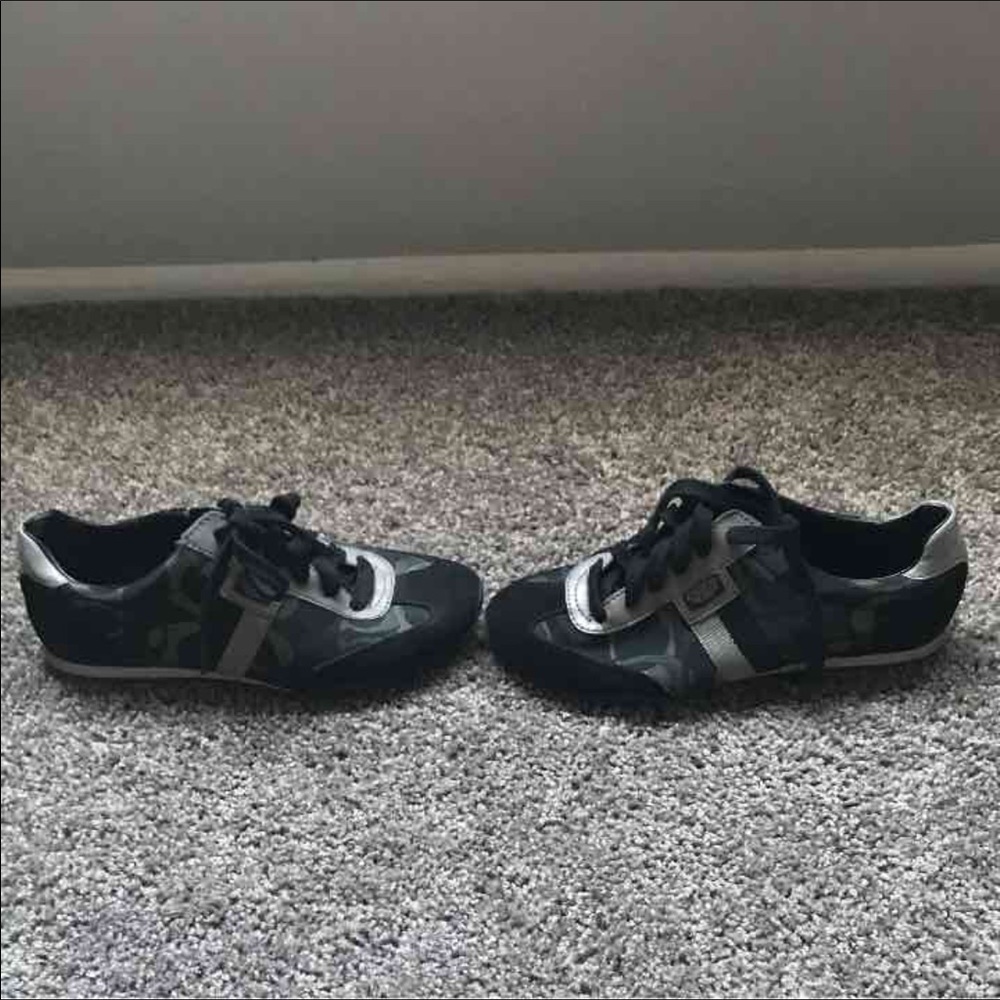 Black/Gray Coach sneakers