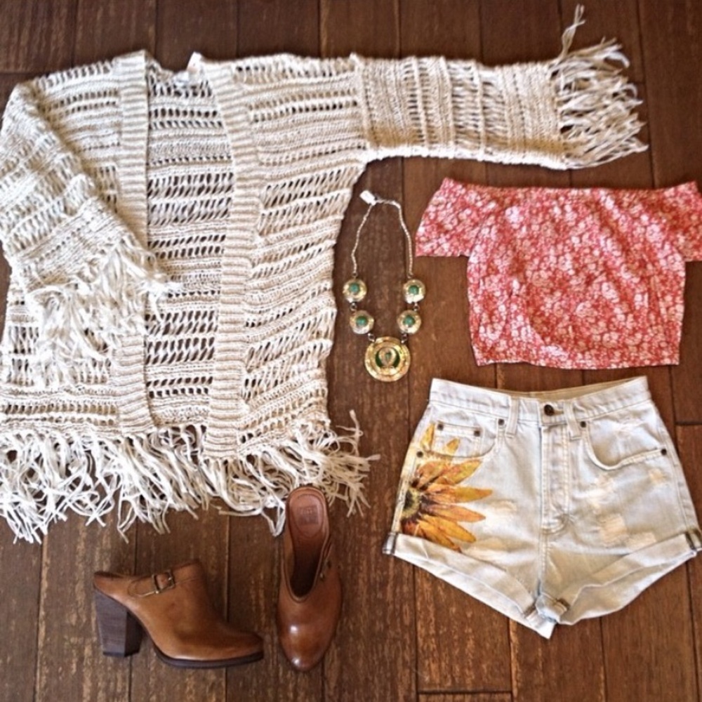 Crochet Fringe Cardigan