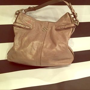 Taupe coach bag