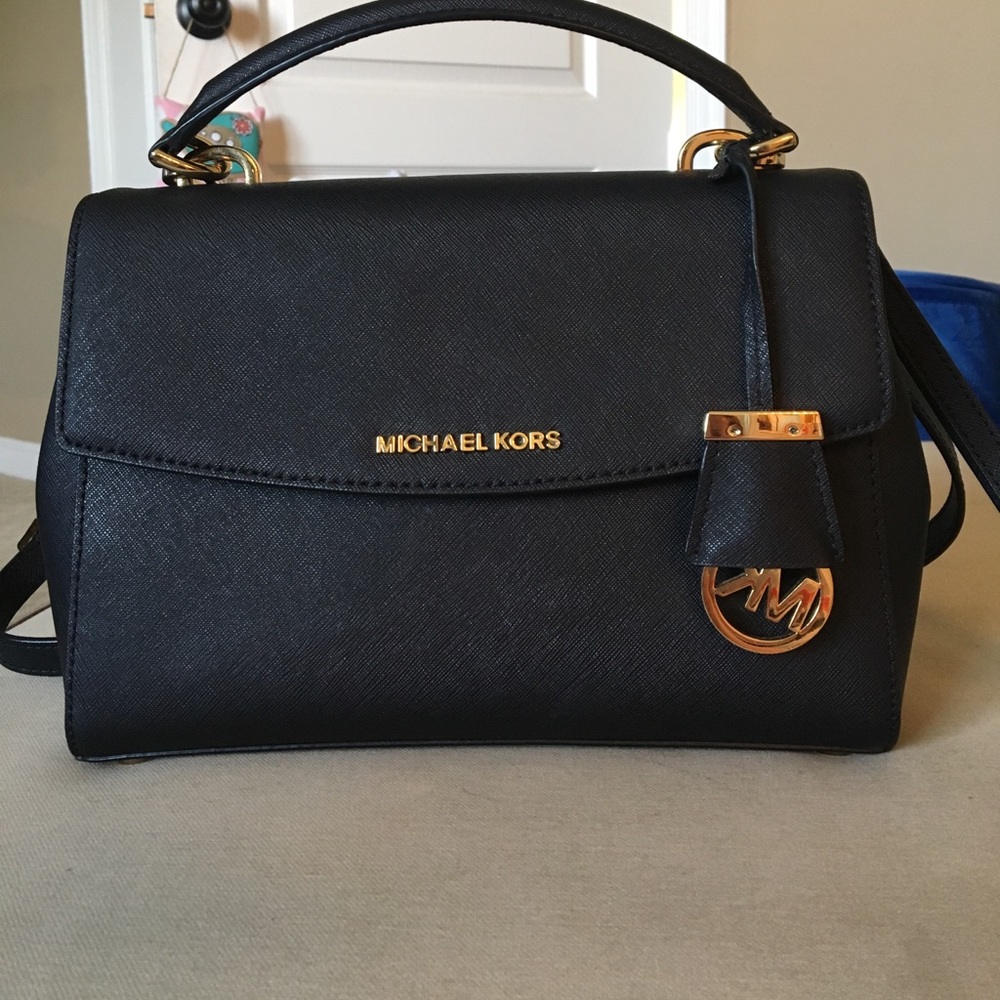 Michael Kors Ava Small Top Handle Satchel Black