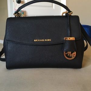 Michael Kors Ava Small Top Handle Satchel Black