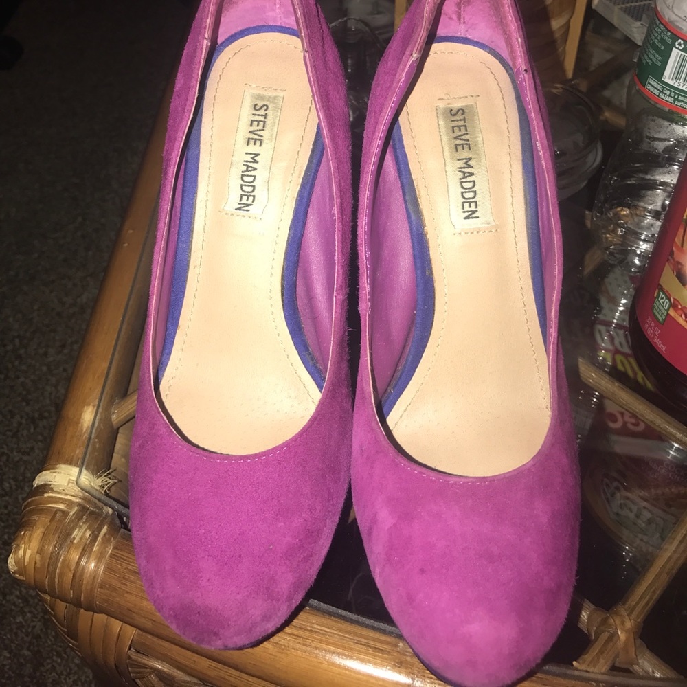 Suede Violet/Pink Pumps 👠