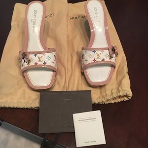 Authentic Louis Vuitton multicolor heels