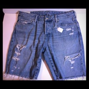 Abercrombie & Fitch Destroyed Jean Shorts size 32