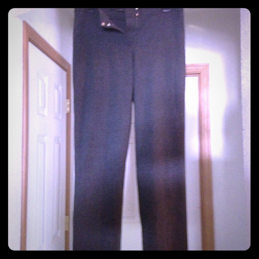 Charcoal gray slacks