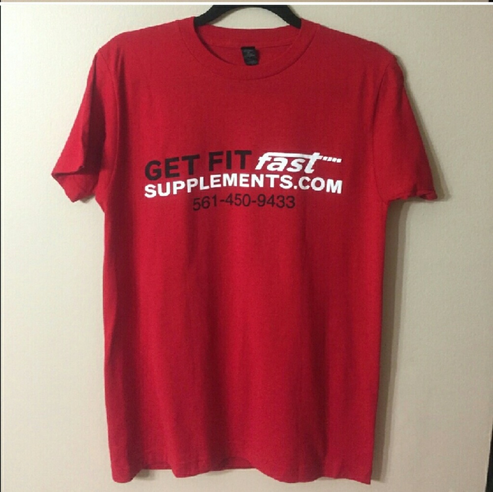 SHORT SLEEVE GYM SHIRT NWOT! - Picture 2 of 2