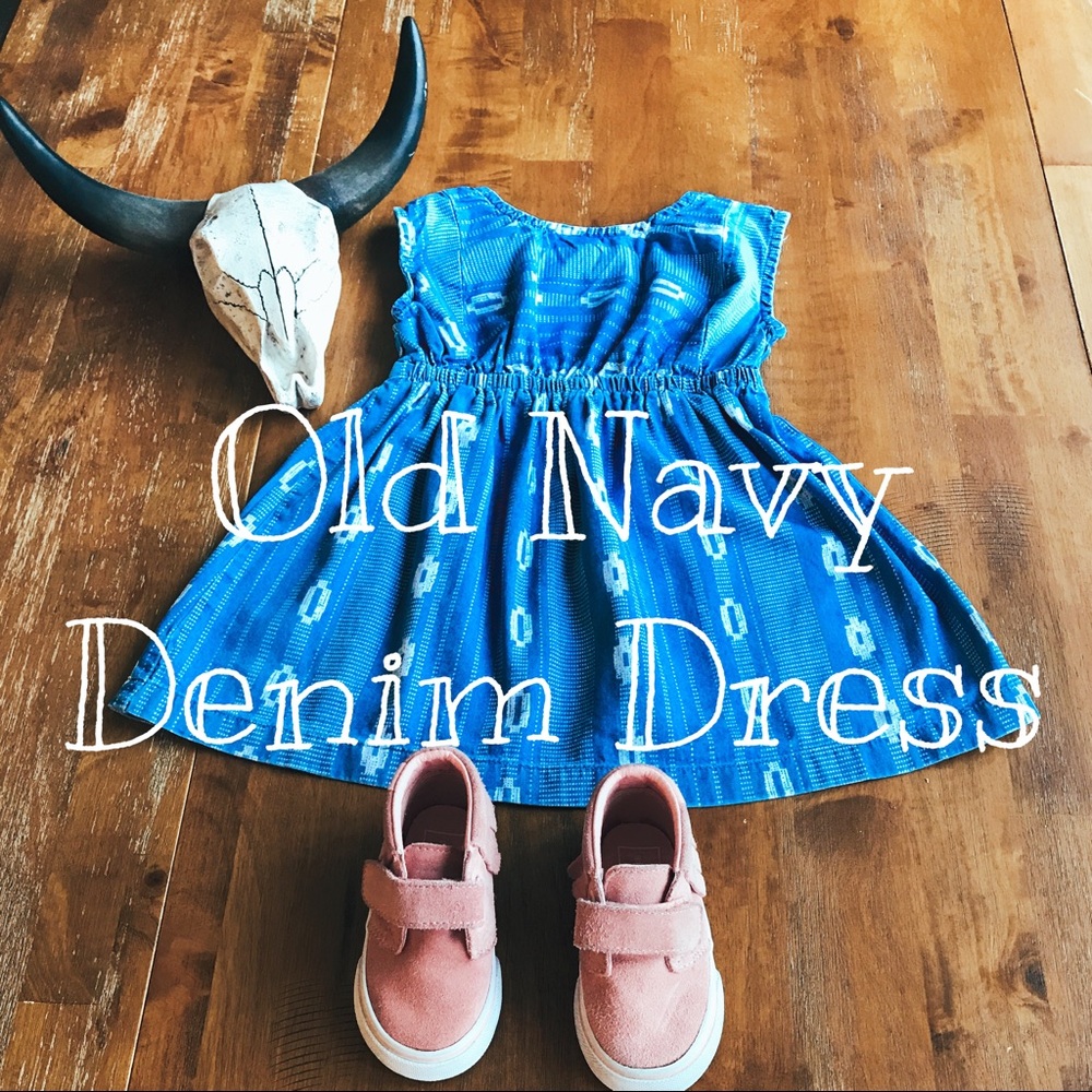Old Navy Denim Dress size 18-24 Mo Southwest Print