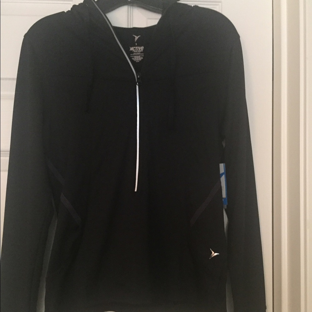 Old Navy Active Half Zip Black Hoodie, Size small